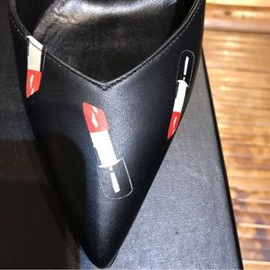 St Laurent heels Lipstick pattern. EUC. Rare! cute !Sz 37